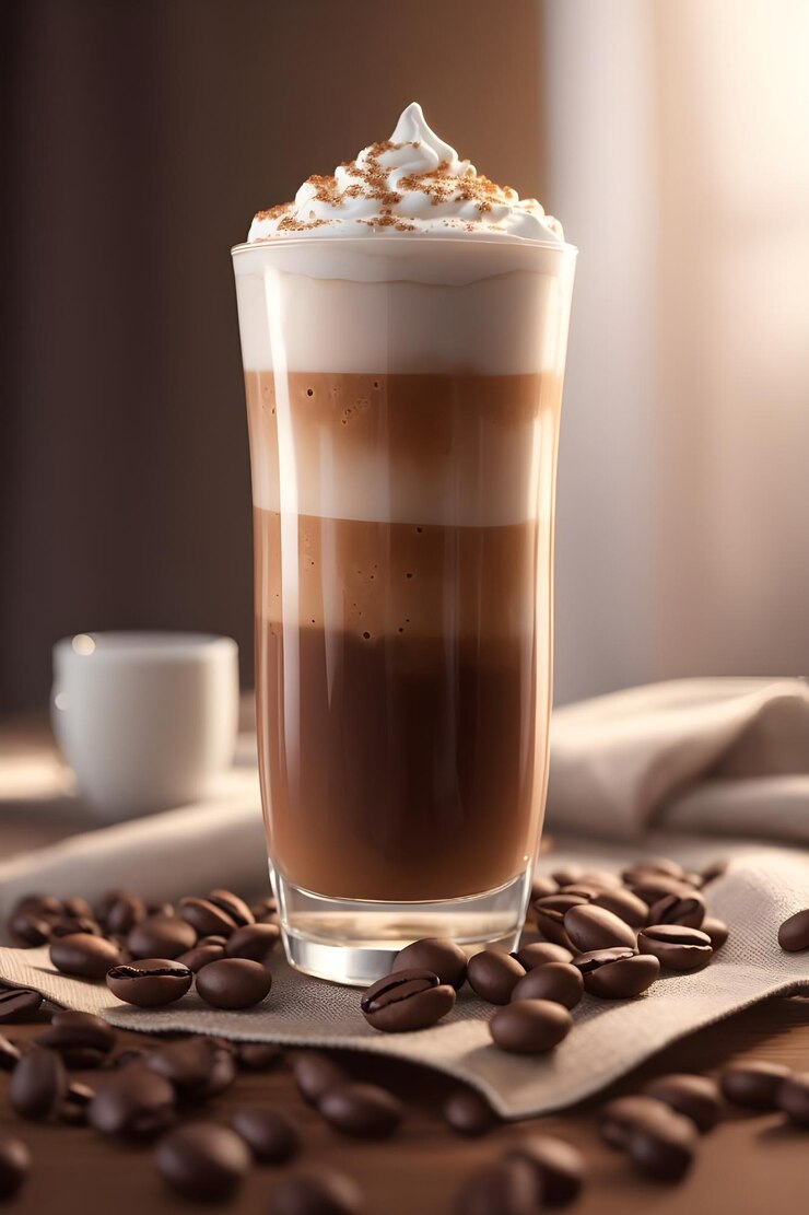Foto xícara de café cappuccino