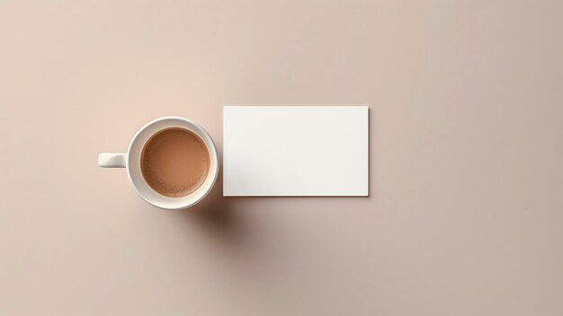 Xícara de café e uma xícara de café sobre uma mesa