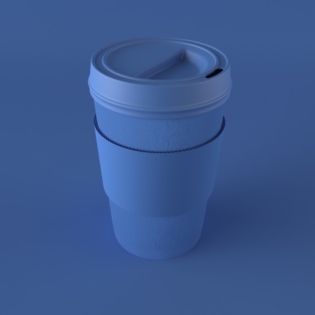 Xícara de café para viagem 3D