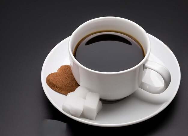 xícara de café preta
