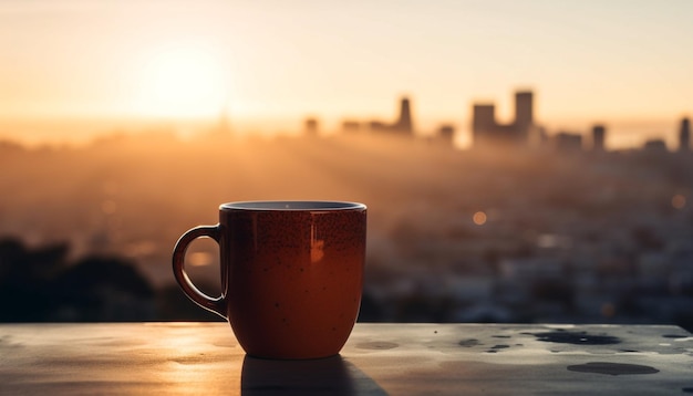 xícara de café xícara de chá IA geradora