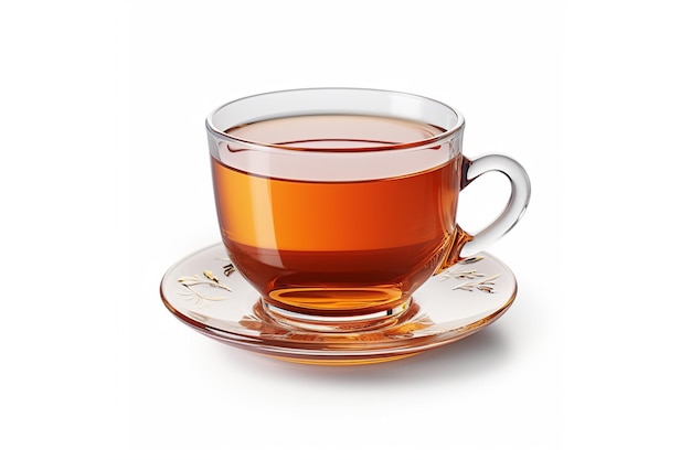 Xícara de chá isolado no branco