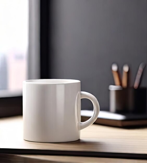 Foto xícara de mockup em branco para café