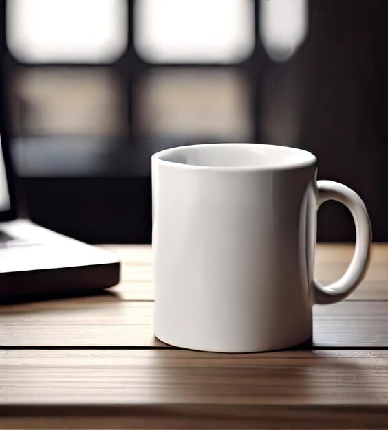 Foto xícara de mockup em branco para café