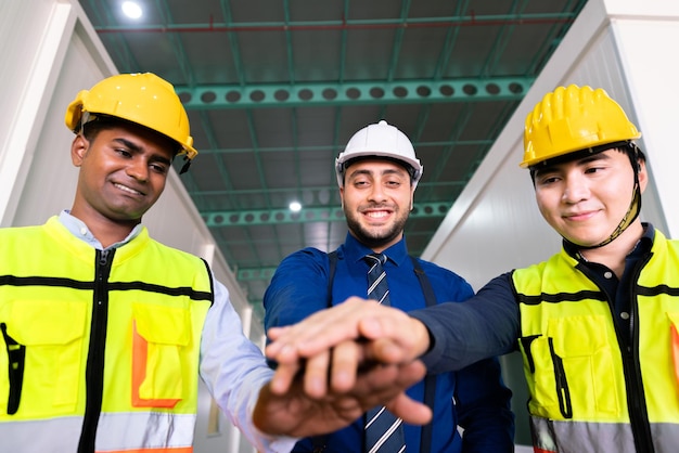 Éxito gerente de negocios ingeniero trabajo en equipo éxito trabajo refinería almacén tecnología industria