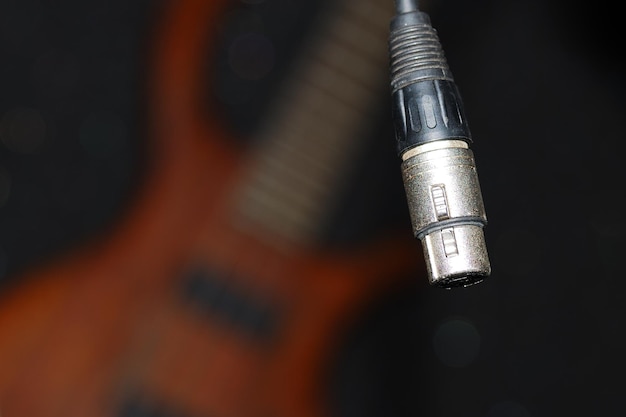 Xlr stecker fur instrument baixo ou guitarra
