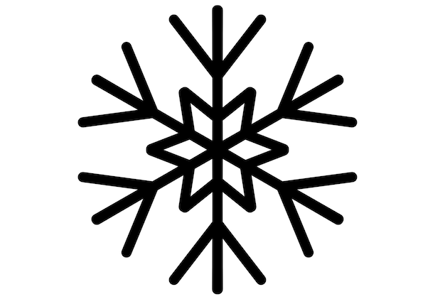 Foto xmas copo de nieve invierno elemento de diseño de navidad silueta signo de símbolo de cristal