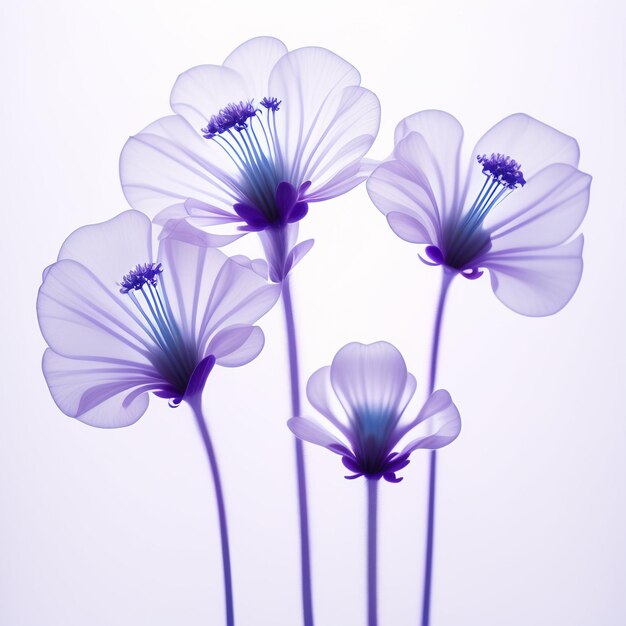 XRay Transparent Flowers Generative AI