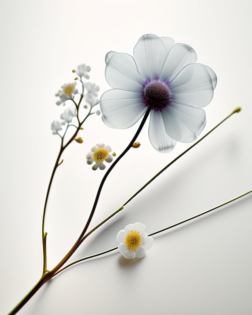 XRay Transparent Flowers Generative AI