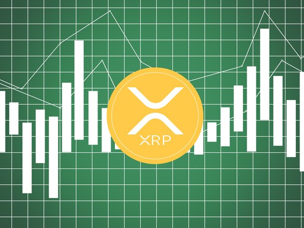 XRP-Welligkeit auf mehrfarbigen Metriken und Grafiken auf mehrfarbigen Hintergründen und der Weltkarte