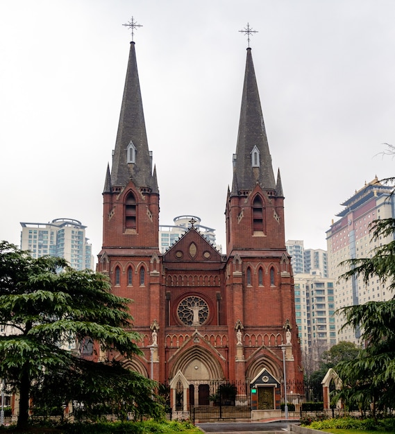 Xujiahui, Shanghai China. Catedral de San Ignacio