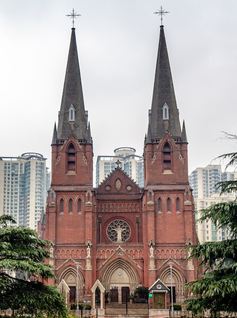 Xujiahui, Shanghai China. St. Ignatius Kathedrale