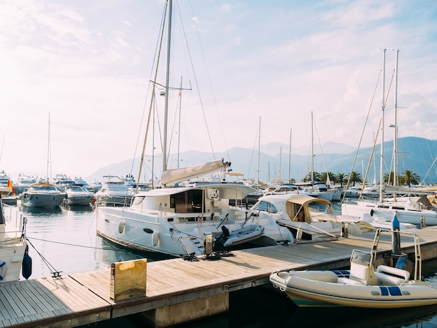 Yacht porto montenegro Elitegebiet von tivat