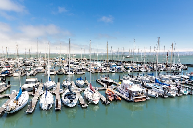 Yachten im Hafen von San Francisco