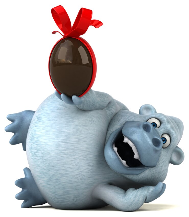 Foto yeti divertido