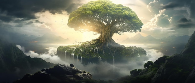 Yggdrasil da mitologia nórdica A Árvore da Vida