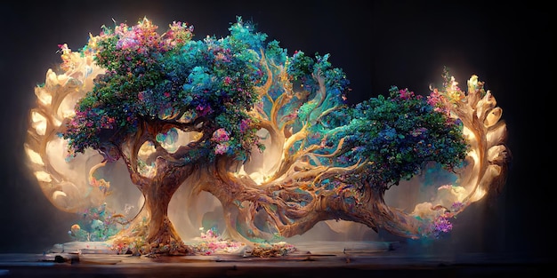 Yggdrasil da mitologia nórdica conhecida por ser a árvore da vida.