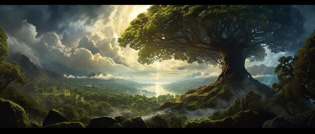 Yggdrasil de la mitología nórdica El árbol de la vida