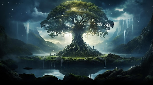 Yggdrasil de la mitología nórdica El árbol de la vida