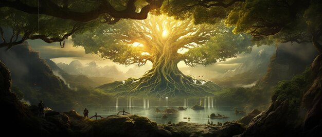 Yggdrasil de la mitología nórdica El árbol de la vida