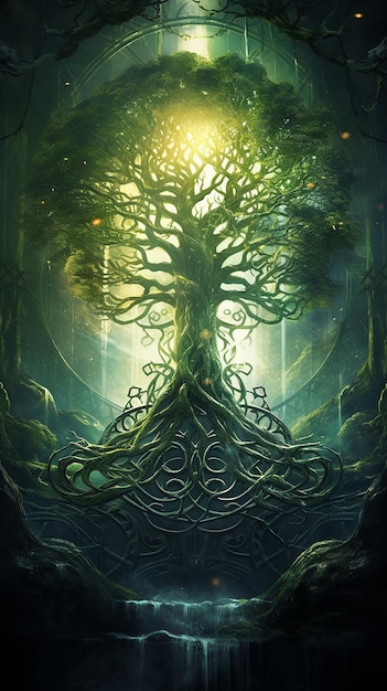 Yggdrasil de la mitología nórdica El árbol de la vida