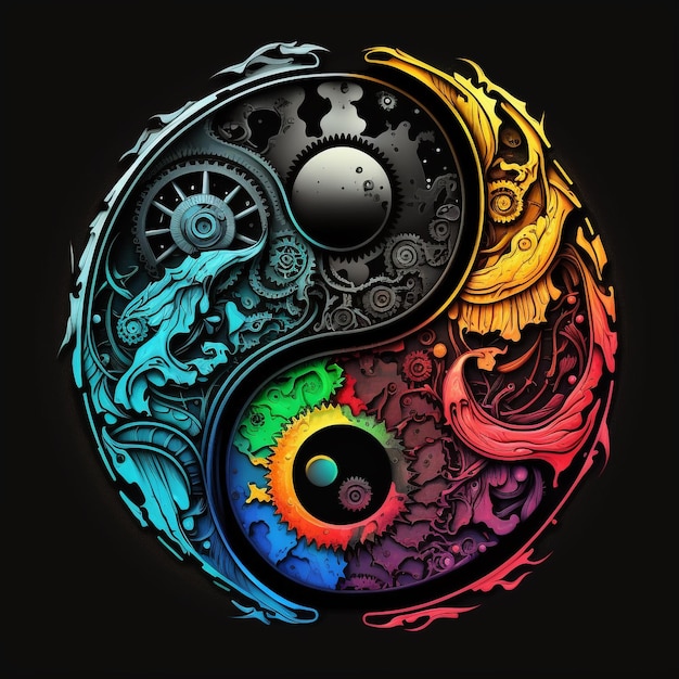 El yin yang es un símbolo del dragón chino.