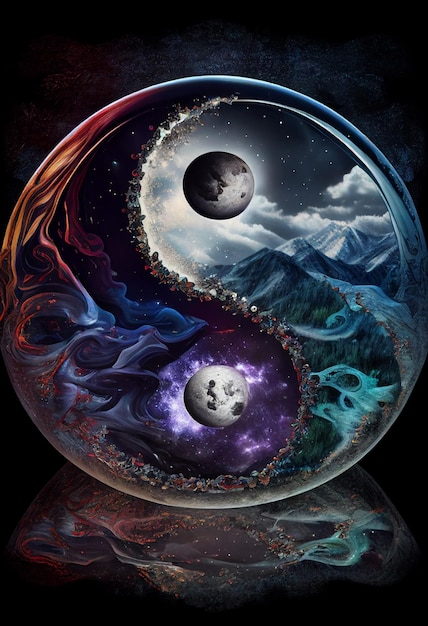 El yin yang es un símbolo del universo.