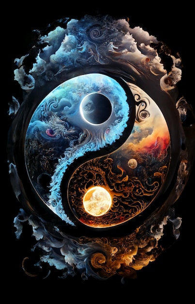 El yin yang es un símbolo del universo.