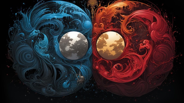 Yin Yang HD Wallpaper fotografisches Bild