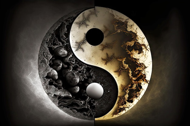 Yinyang es el símbolo del equilibrio entre la luz y la oscuridad.