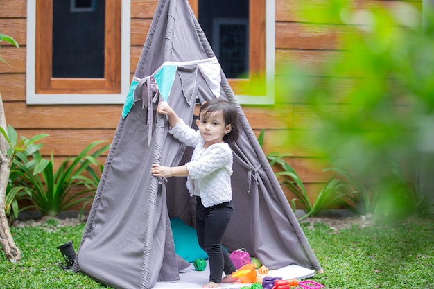 Yo tiempo en una carpa