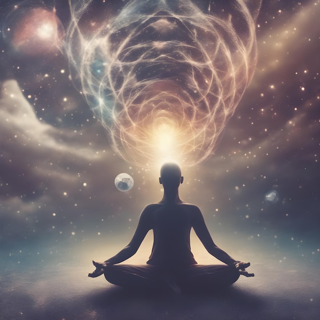yoga meditação com os chakras e os sete chakras ai generative