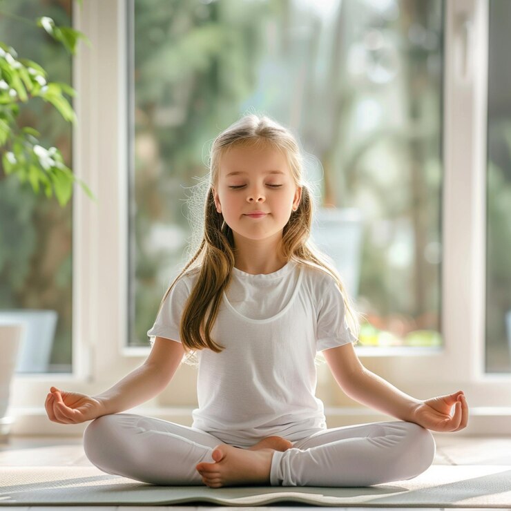 Yoga para niños en interiores