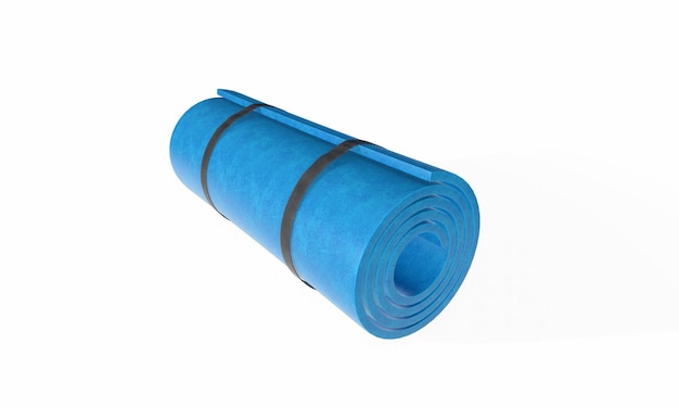 Yogamatte isolierte 3d-darstellung