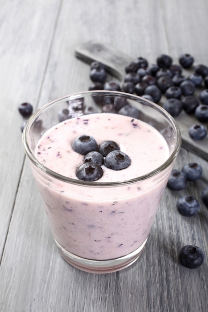 yogur con arándanos