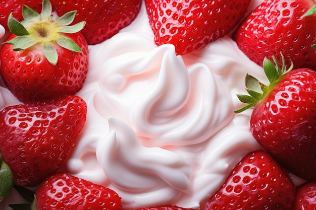 yogur de fresas