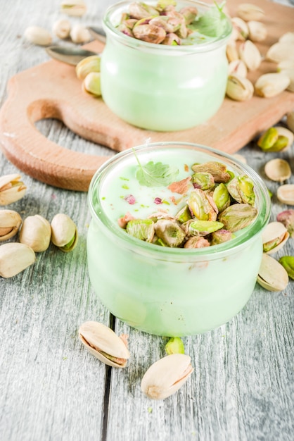 Yogur de pistacho vegano