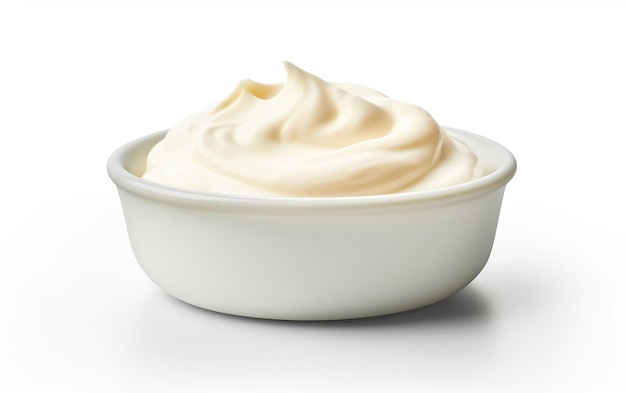 Yogurt Cremoso Suave Ingrediente Icono Aplicación Emblema Receta IA Generativa