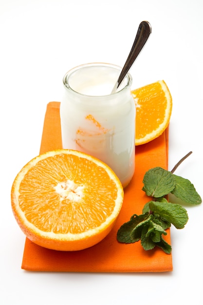 yogurt con naranja