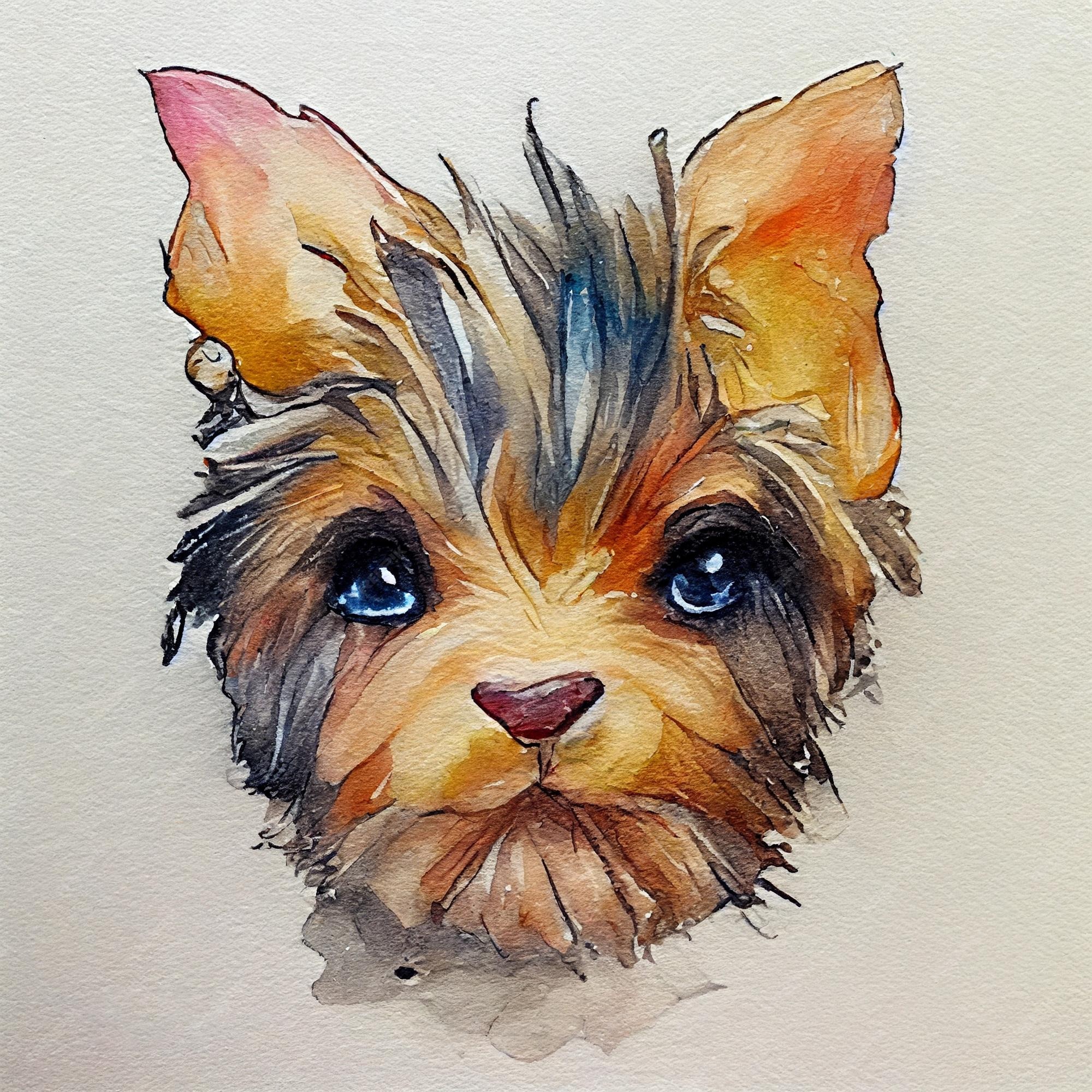 Pastor inglês velho. adorável cachorrinho. ilustração em aquarela com  manchas de cor. todas as raças de cães