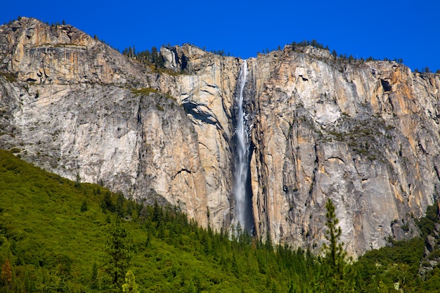 Yosemite Horsetail-Fallwasserfall im Frühjahr Kalifornien