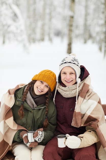 Youg pareja en Winter Park