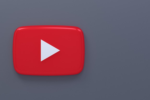 Youtube-Logo 3D-Rendering