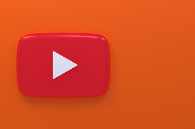 Youtube-Logo 3D-Rendering