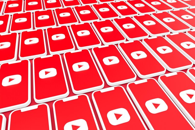 Youtube logo 3d rendern