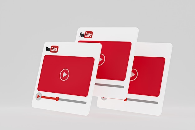 Youtube Video Player Design oder Video Media Player Oberfläche