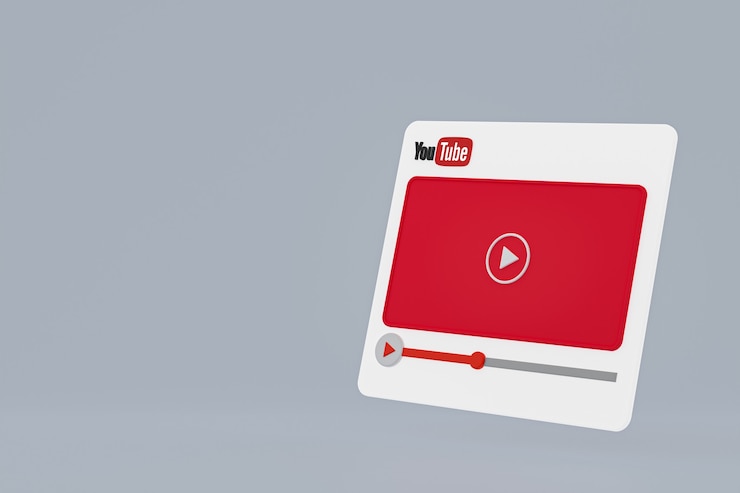 Foto youtube video player design oder video media player oberfläche