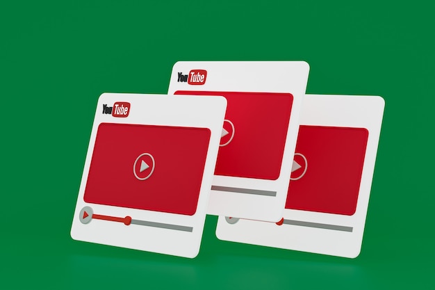 Youtube Video Player Design oder Video Media Player Oberfläche