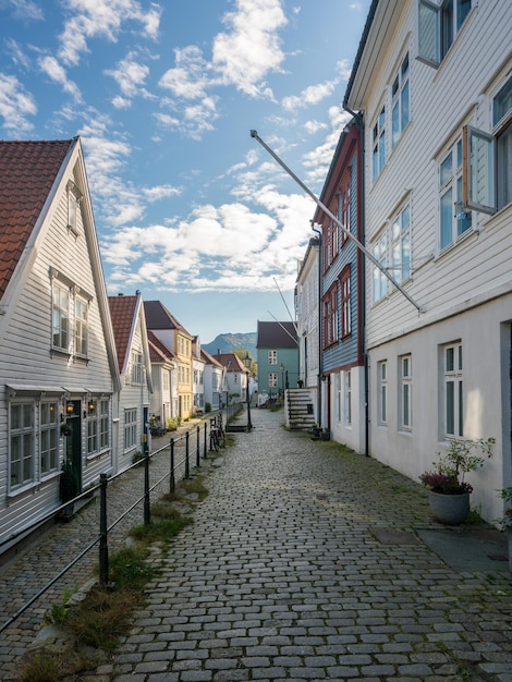 Ytre Markeveien Straße in Bergen Norwegen