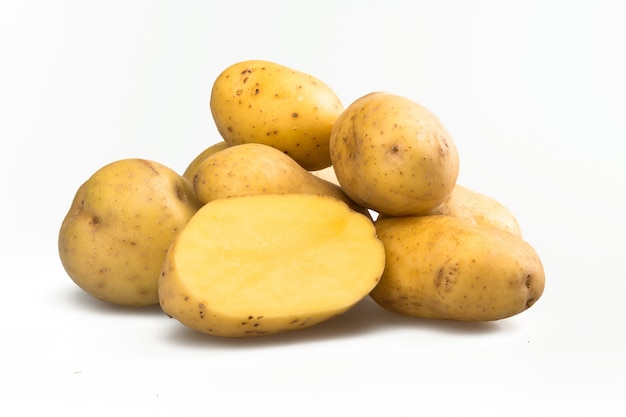 Yukon oro patatas carbohidratos patatas almidón cocina cortar alimentos